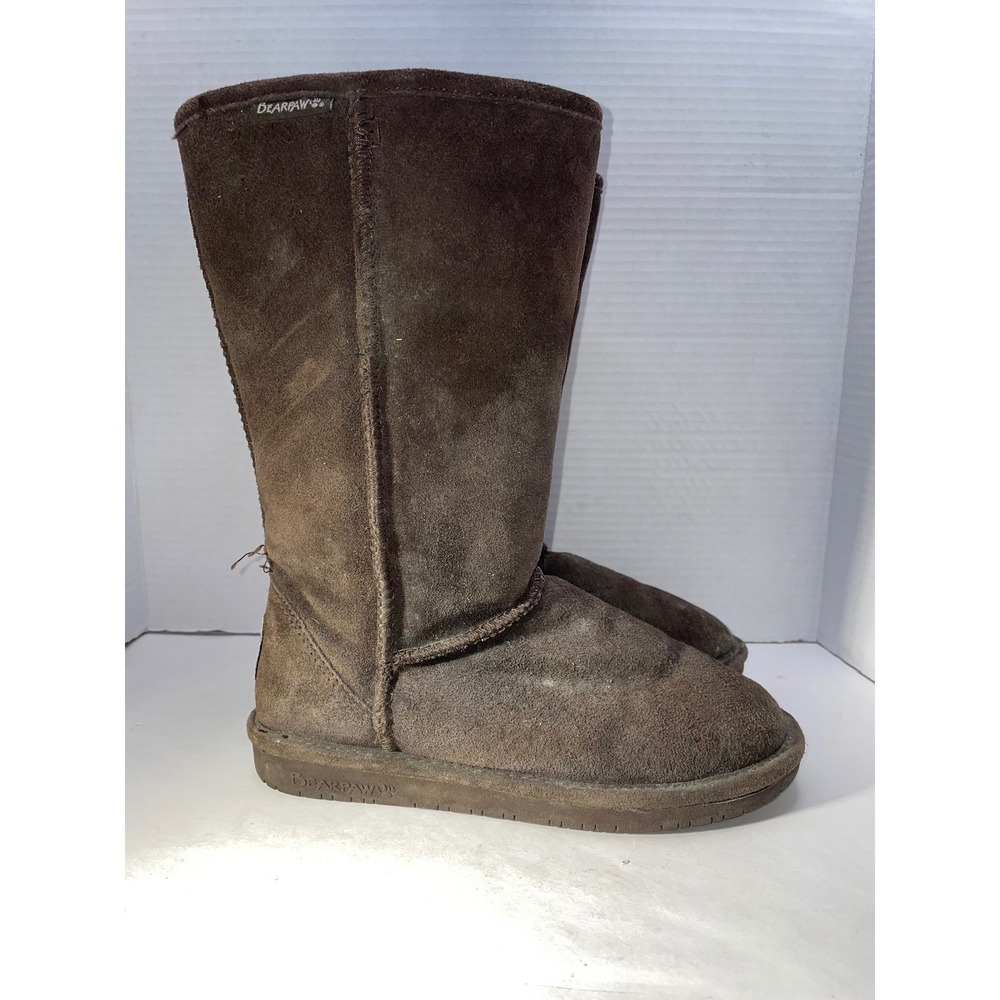 Bearpaw Tall Womens Size‎ 6.5 Suede Winter Boots VERY GOOD